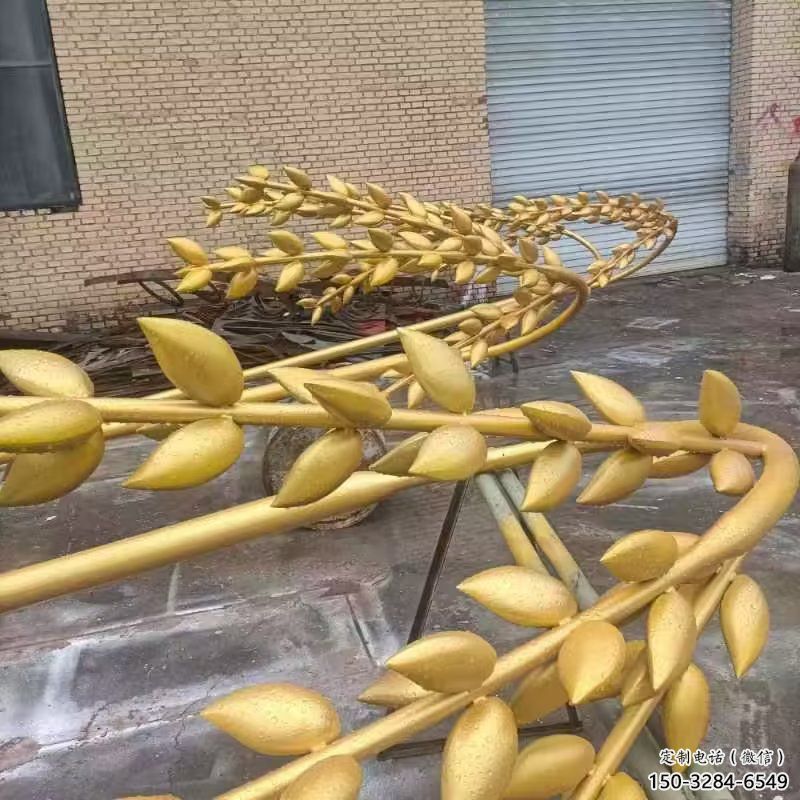 田間水稻雕塑廠 彩繪仿真雕塑制作 園林擺件