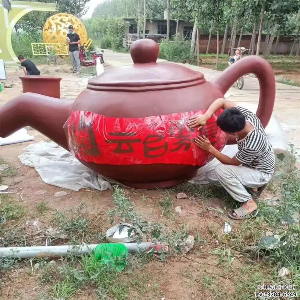 酒店水壺雕塑 庭院仿真雕塑 彩繪小品