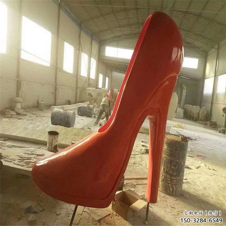 園林高跟鞋雕塑 城市廣場雕塑 步行街擺件