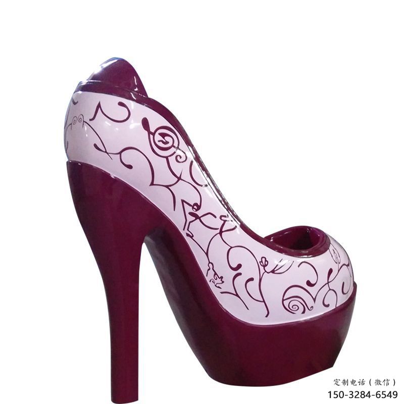 供應創意高跟鞋雕塑 步行街店門口雕塑 影視劇小品