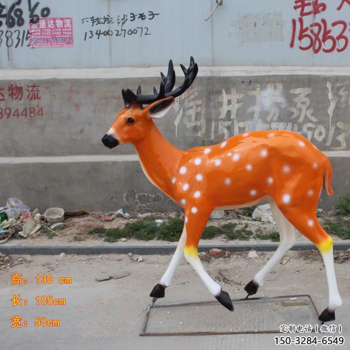 承接仿真小鹿雕塑 酒店公園雕塑 風景區(qū)擺件