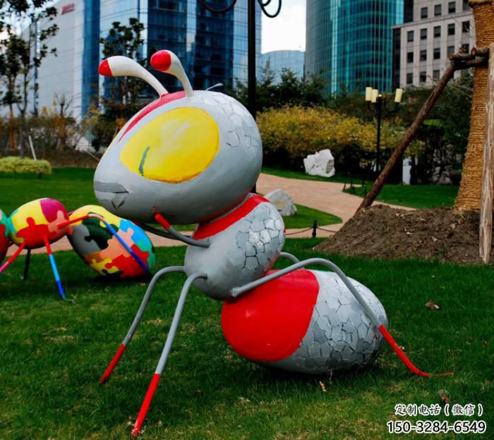 風景區玻璃鋼螞蟻雕塑 售樓處廣場雕塑 仿古擺件