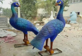 廣場孔雀銅雕塑 公園仿真雕塑 抽象擺件