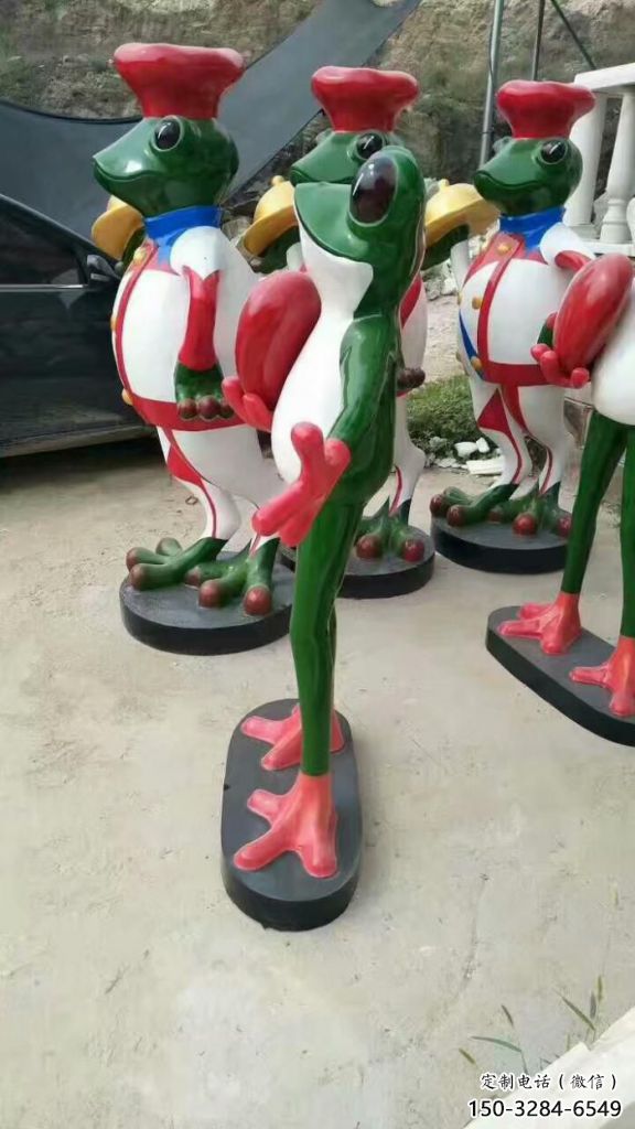 玻璃鋼青蛙雕塑廠家 門口創意雕塑 售樓處小品