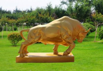 玻璃鋼開荒牛雕塑 城市廣場雕塑 步行街擺件