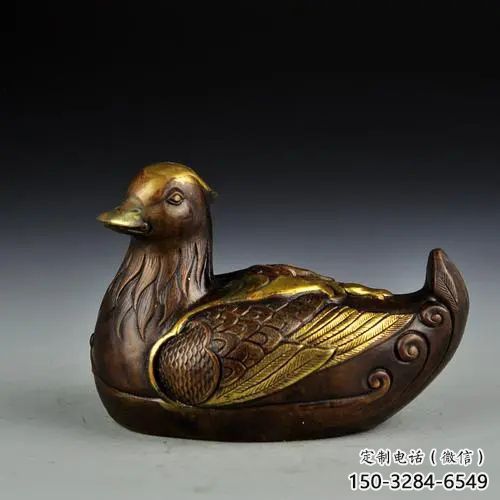 鴨子雕塑廠家，仿真動物， 公園廣場街頭擺件 (8)