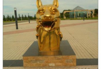 不銹鋼生肖雕塑，鍍鈦工藝，公園廣場戶外擺放 (4)