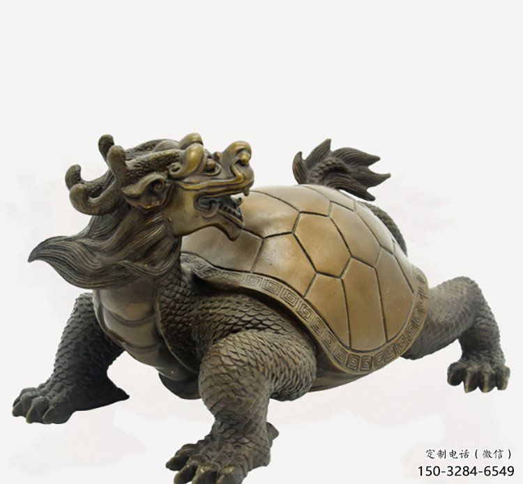 銅烏龜?shù)袼芗庸S家，神獸動(dòng)物，仿古公園廣場(chǎng)擺件