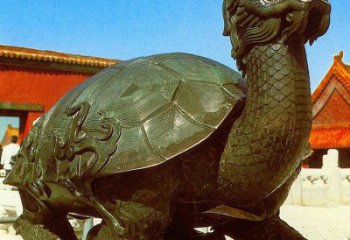 銅海龜雕塑生產廠家，神獸動物，仿古公園廣場擺件