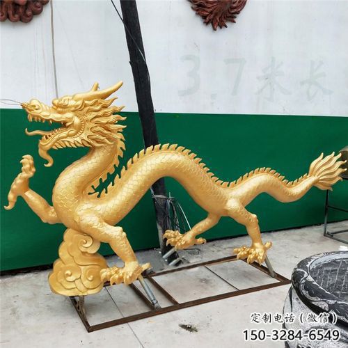加工龍頭雕塑，鑄銅動物雕塑，房地產售樓處擺件