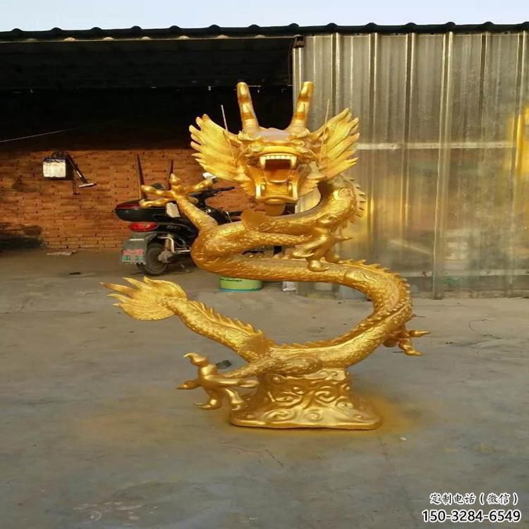 加工龍頭雕塑廠家，鑄銅動(dòng)物雕塑，房地產(chǎn)售樓處擺件