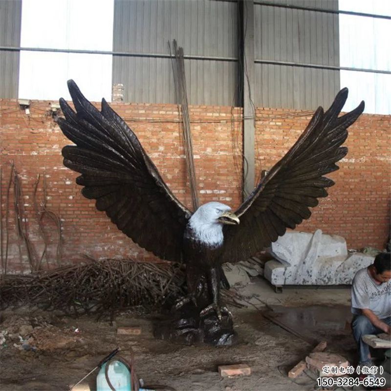 風(fēng)景區(qū)銅老鷹雕塑 售樓處廣場(chǎng)雕塑 仿古擺件