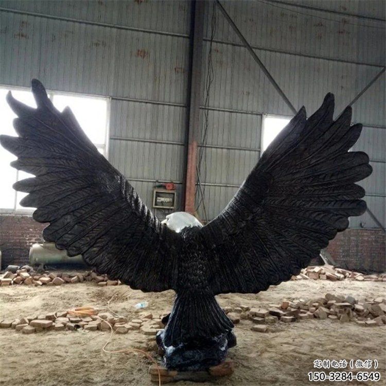 售樓處玻璃鋼老鷹雕塑 商業街仿真雕塑 動物擺件