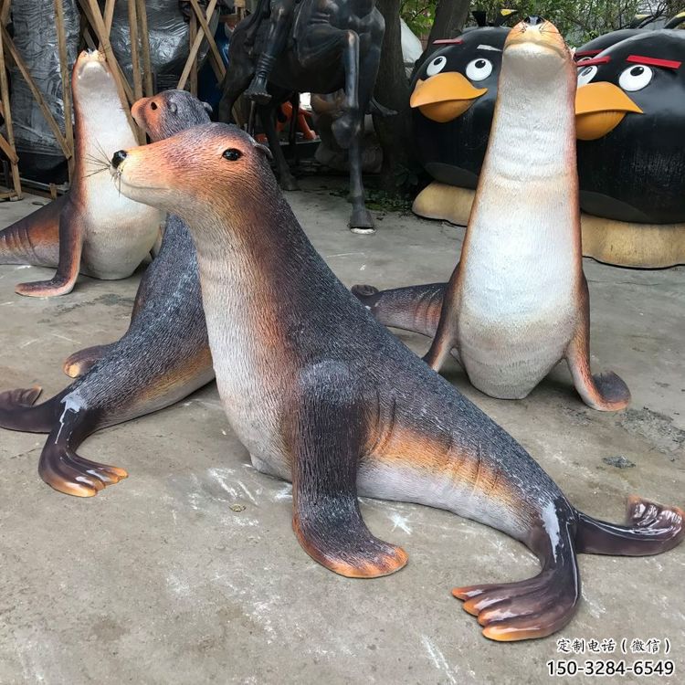 大型海豹雕塑 門口創意雕塑 售樓處小品