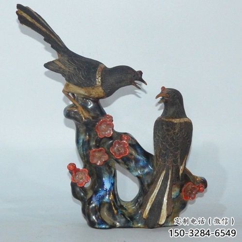 城市喜鵲雕塑 風景區彩繪雕塑 抽象擺件