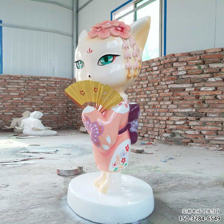 風景區(qū)狐貍雕塑廠家 售樓處廣場雕塑 仿古擺件