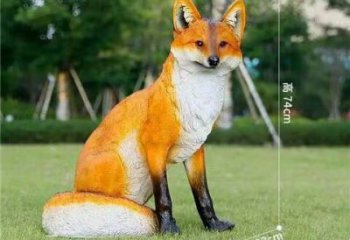 大型狐貍雕塑 門口創意雕塑 售樓處小品
