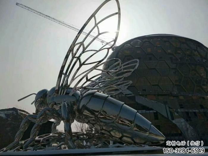 古銅色蜜蜂雕塑廠家 大型城市雕塑 商業(yè)街?jǐn)[件