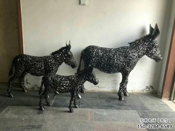 園林毛驢雕塑 風(fēng)景區(qū)仿真雕塑 廣場小品