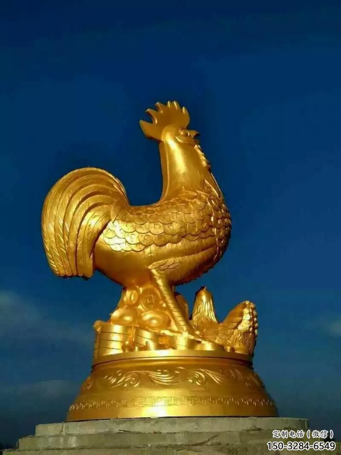 公園小雞雕塑，廣場園林主題，仿古工藝