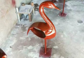 操場鳥類雕塑，景觀題材，鍍銅工藝