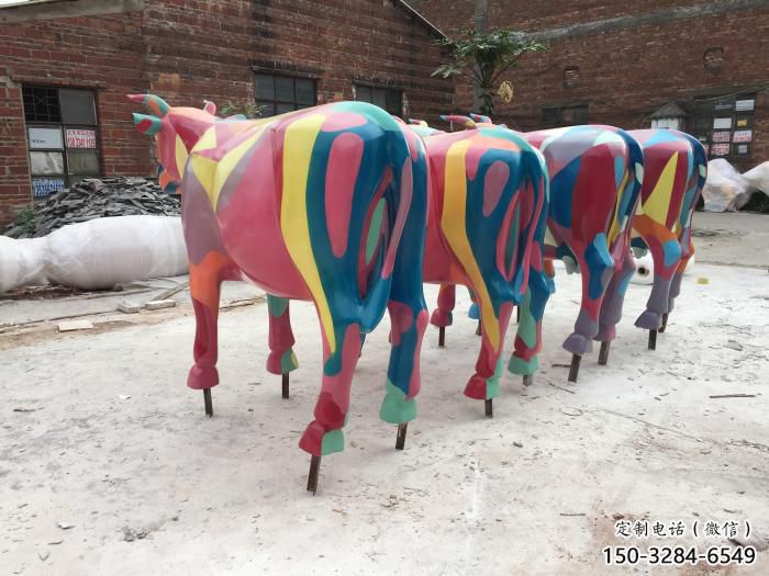 城市小牛雕塑，音樂擺件，噴砂工藝