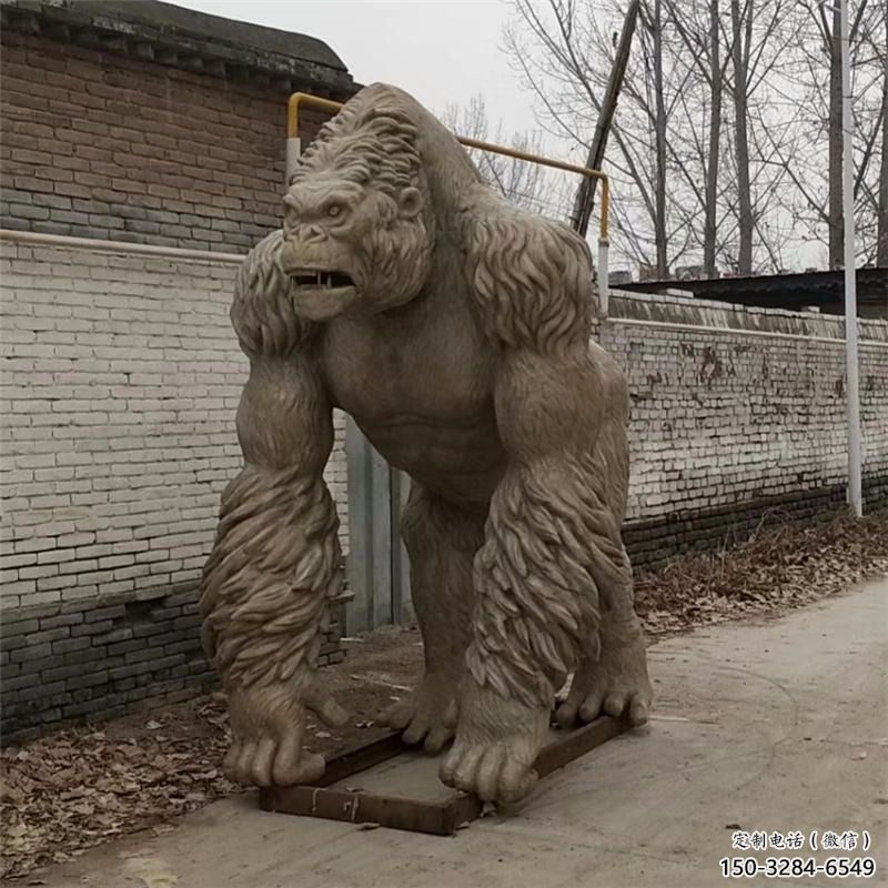 幼兒園猩猩雕塑，動物主題，仿古工藝