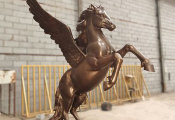 景區(qū)天馬雕塑，廣場主題，仿古工藝