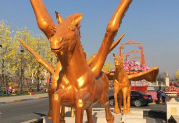 酒店天馬雕塑，迪士尼主題，噴漆工藝