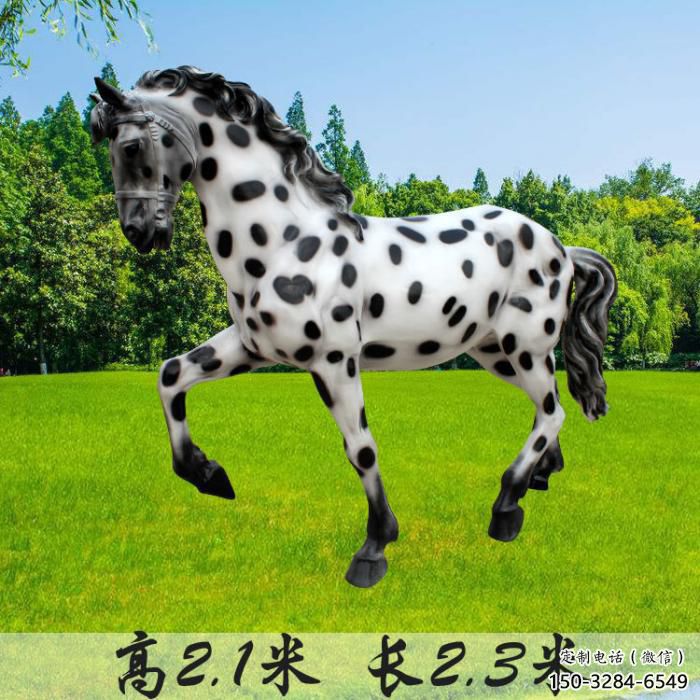 酒店小馬雕塑，仿真主題，烤漆工藝