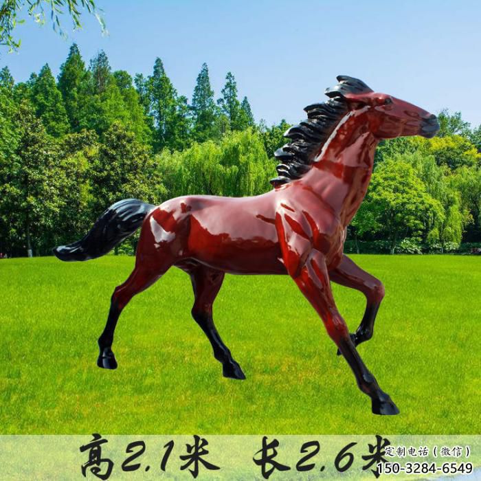 室內(nèi)小馬雕塑，景觀題材，鍍銅工藝