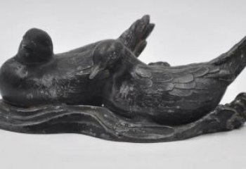 售樓處鴛鴦雕塑 商業(yè)街仿真雕塑 動(dòng)物擺件