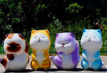 海洋館貓咪雕塑，鍍銅海洋雕塑，鍍銅工藝