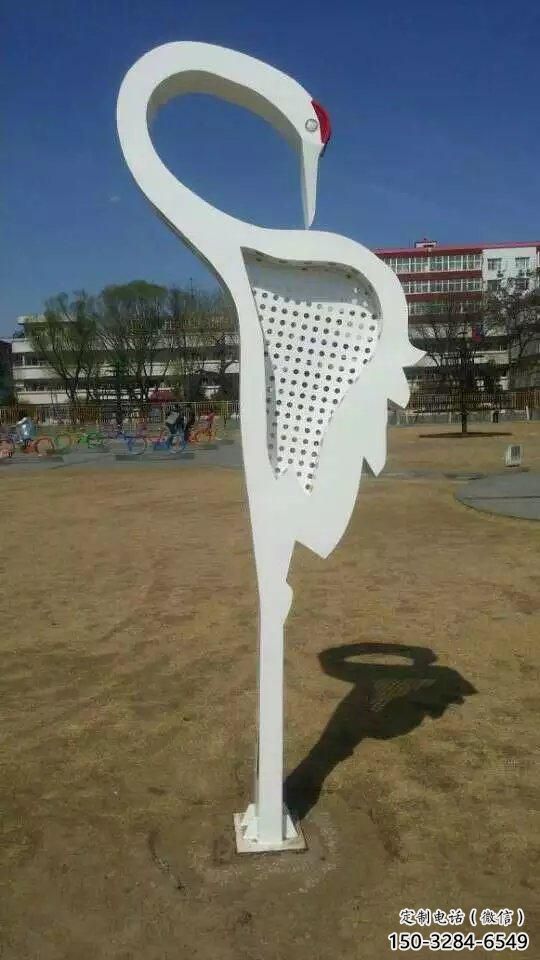 廣場白鷺雕塑，卡通水景雕塑，抽象效果
