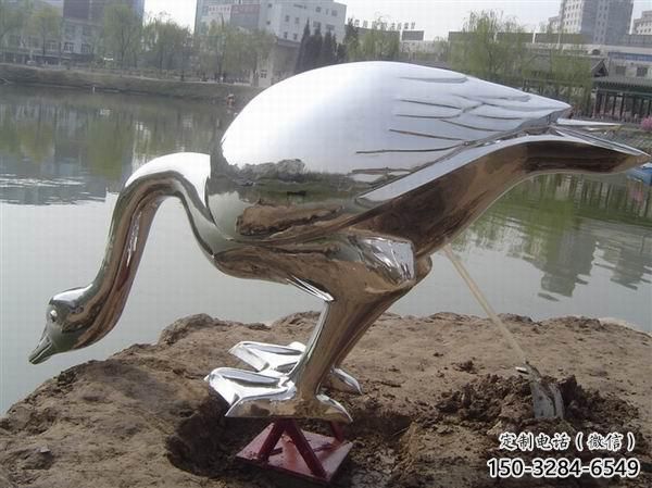 醫院白鷺雕塑，仿古動漫雕塑，仿古擺件