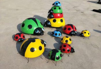 操場蟲子雕塑，鏤空海洋雕塑，噴砂制造