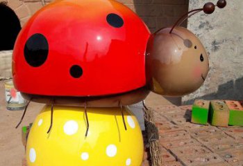 庭院蟲子雕塑，鍍金歐式雕塑，網格形式