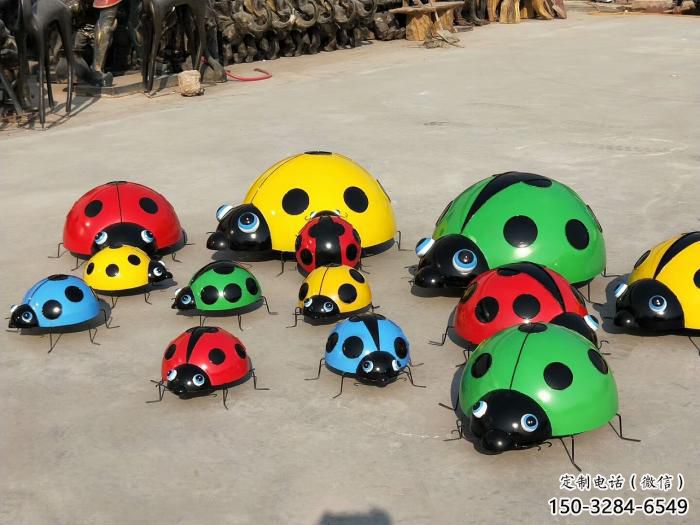 幼兒園蟲子雕塑廠家，鐵藝文化雕塑，鑄造制作