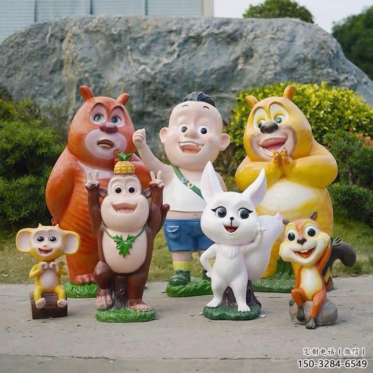 城市維尼熊雕塑，網格體育雕塑，古銅效果