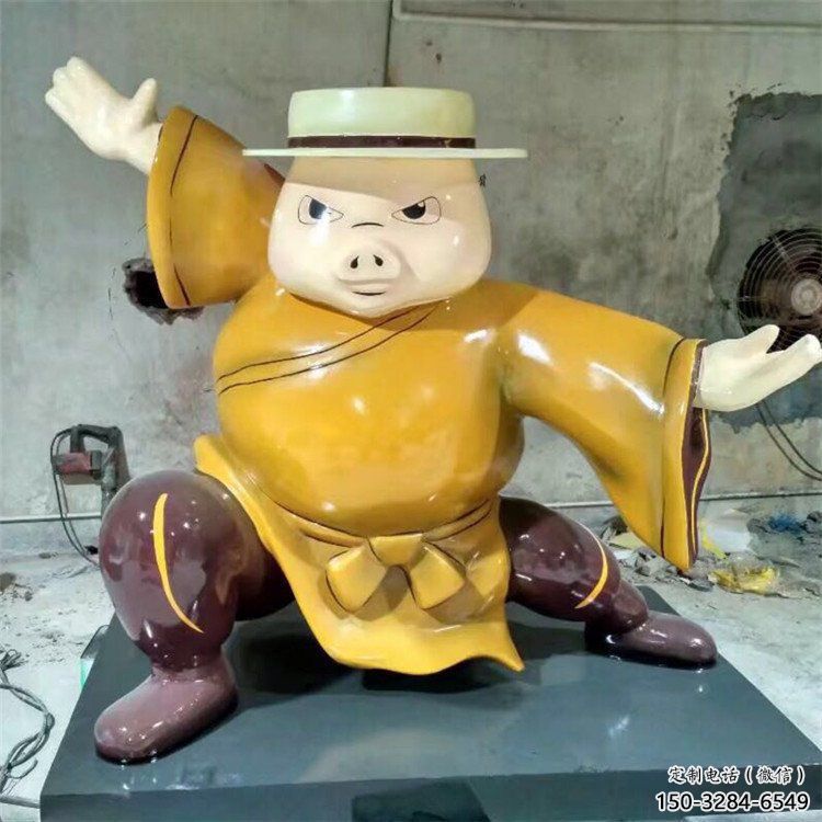 小區(qū)龍貓雕塑，拉絲海洋雕塑，抽象效果