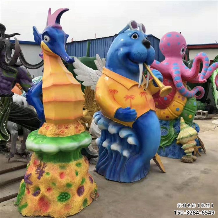 街道河馬雕塑，鑄銅農(nóng)耕雕塑，古銅效果