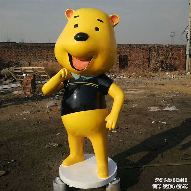 飯店布朗熊雕塑，鍍金歐式雕塑，仿真工藝