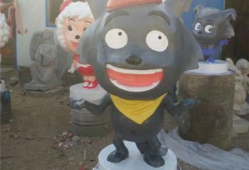 景區小羊雕塑，鍍金歐式雕塑，鐵藝材質