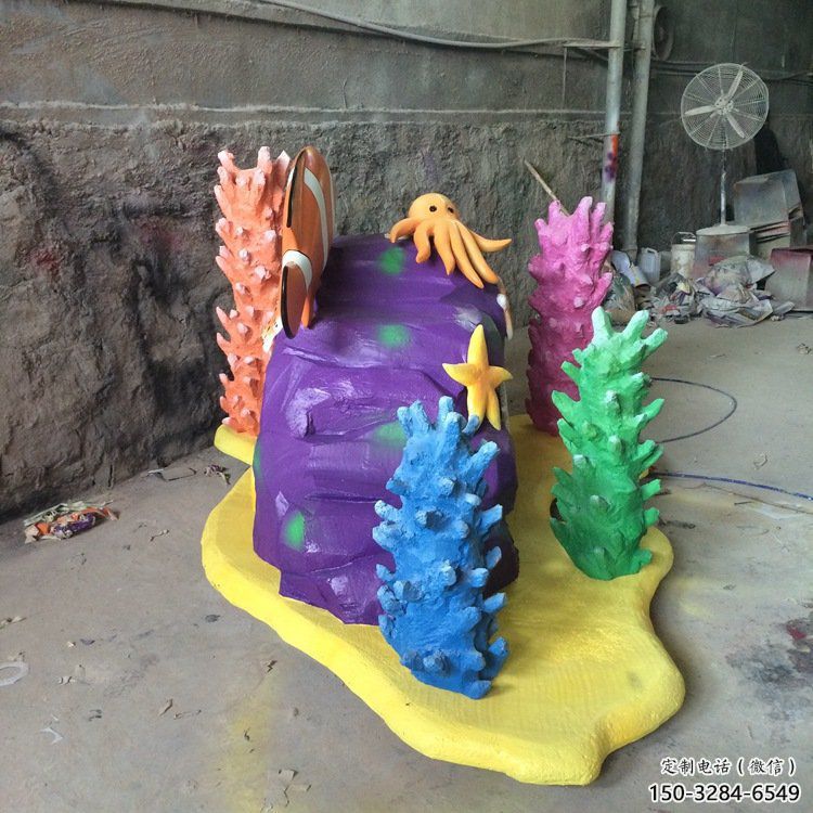 庭院珊瑚雕塑，鍍金歐式雕塑，卡通形式