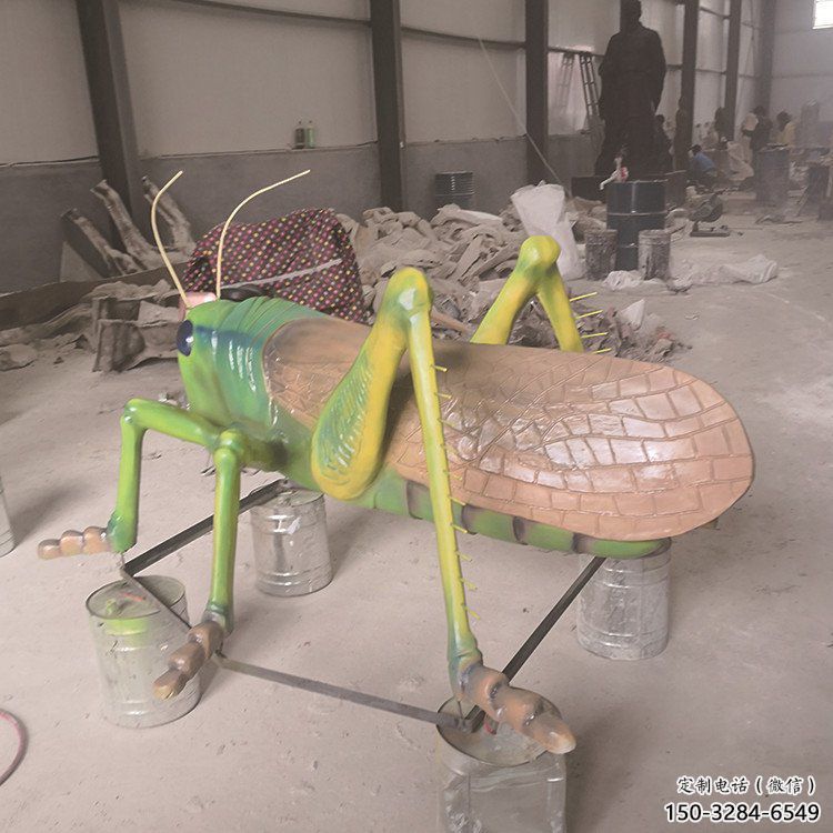 飯店蝗蟲雕塑，鍍金歐式雕塑，仿真工藝
