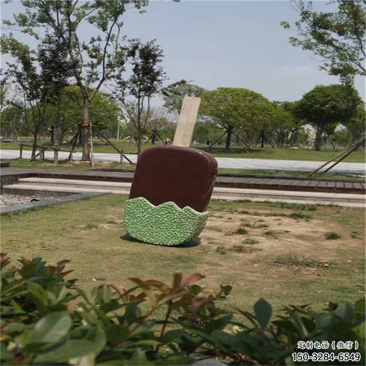 彩繪冰淇淋雕塑 大型雪糕雕塑 近代主題小品