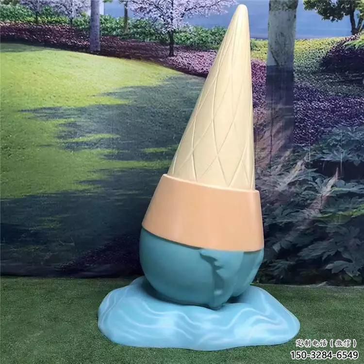 大型冰淇淋雕塑廠 公園冰激凌雕塑 標(biāo)識主題擺