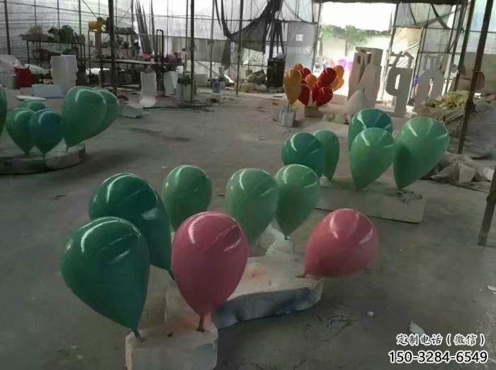 步行街氣球雕塑，鍛造景觀雕塑，烤漆方式