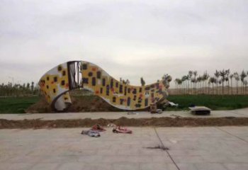 景觀館書卷雕塑，鍍銅景觀雕塑，鍍銅工藝