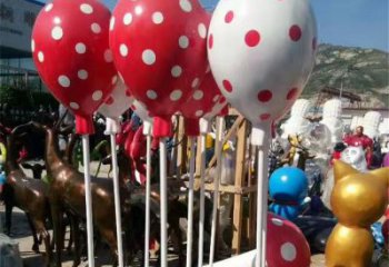 景觀館氣球雕塑，鍍銅景觀雕塑，鍍銅工藝